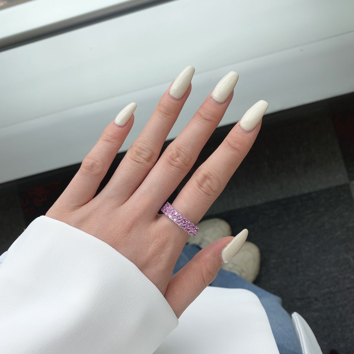 [Goodv]Sparkling Full Heart Ring