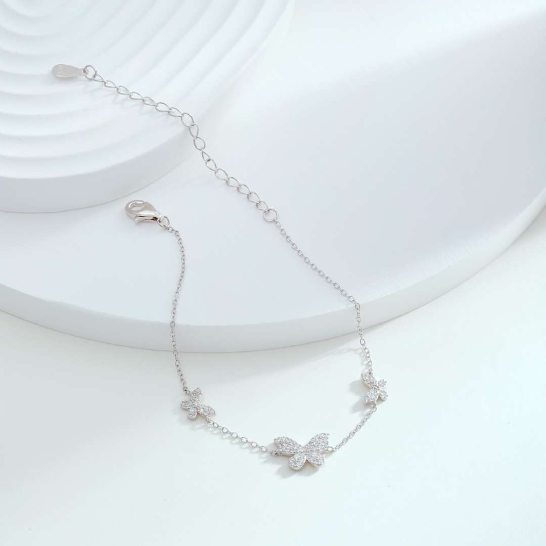[Goodv]Delicate Butterfly Pendant Bracelet