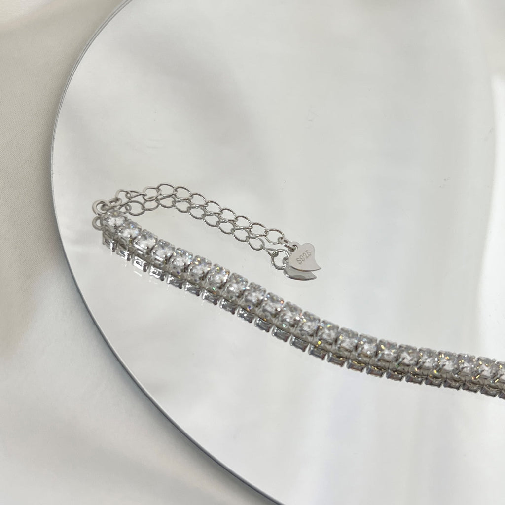 [Goodv] Bracelet quotidien scintillant à coupe ronde