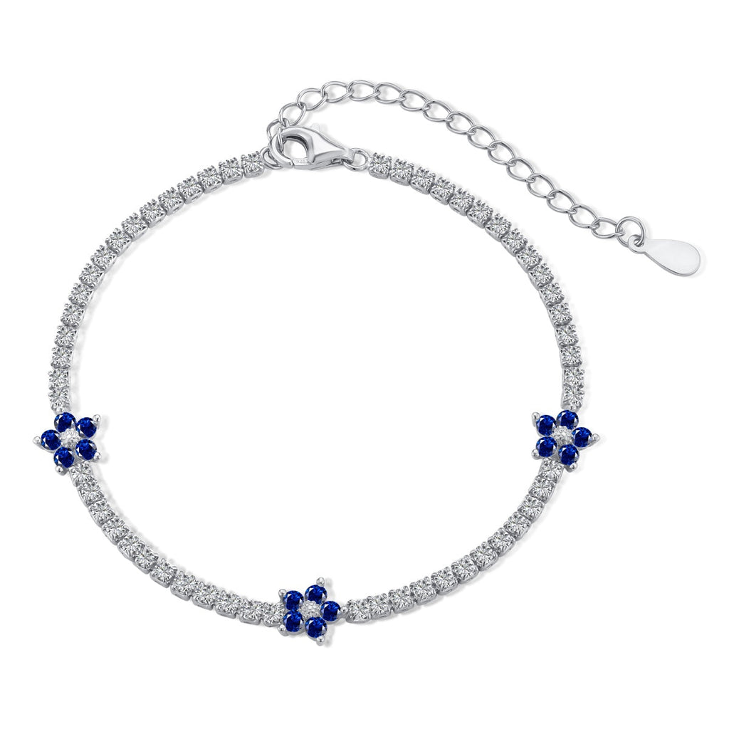 [Goodv] Bracelet de tennis en forme de fleur scintillante