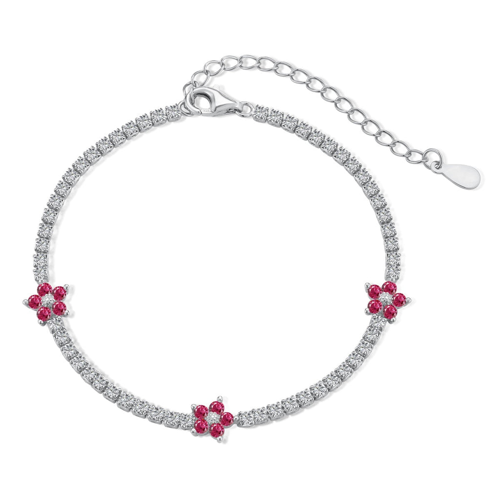 [Goodv] Bracelet de tennis en forme de fleur scintillante