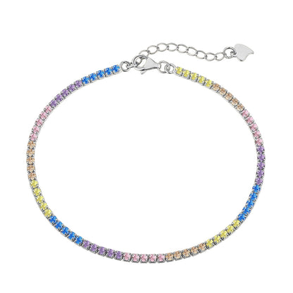 [Goodv]Dazzling Colorful Round Cut Daily Bracelet