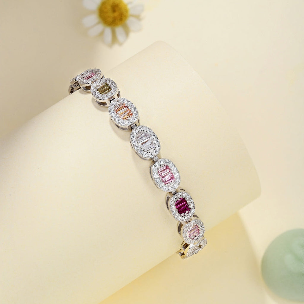 [Goodv] Bracelet quotidien exquis et orné d'émeraude taillée
