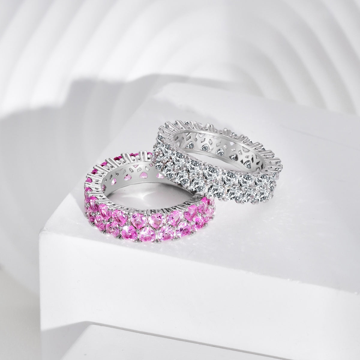 [Goodv]Sparkling Full Heart Ring