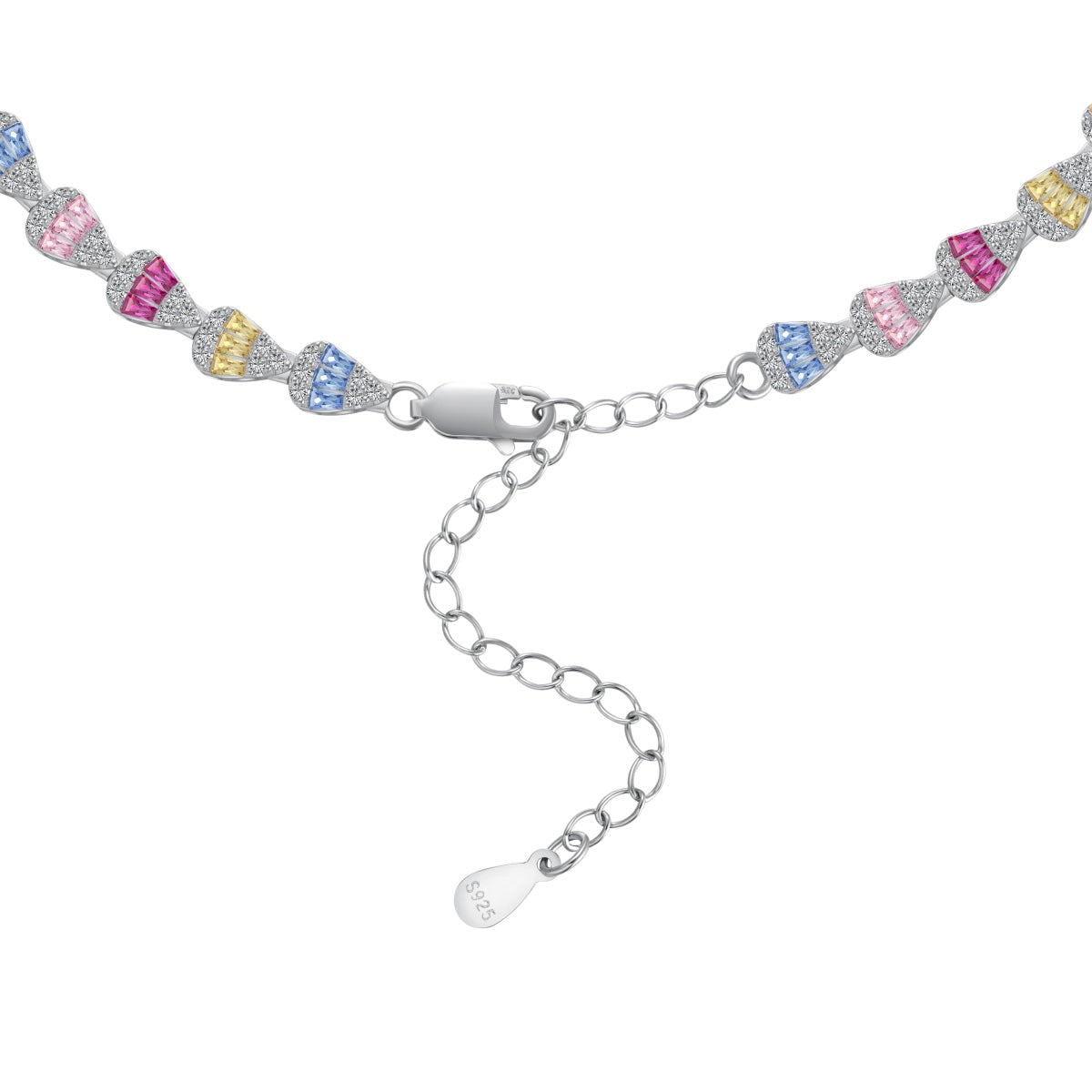 [Goodv]Radiant Colorful Rainbow Necklace