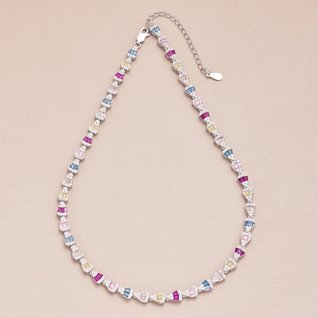 [Goodv]Radiant Colorful Rainbow Necklace