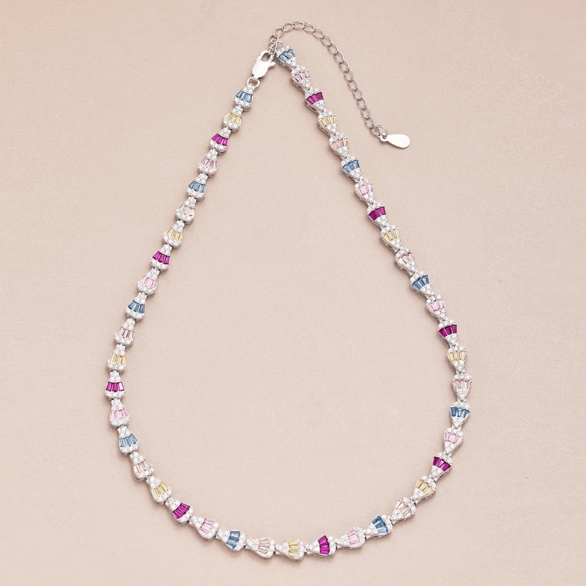 [Goodv]Radiant Colorful Rainbow Necklace