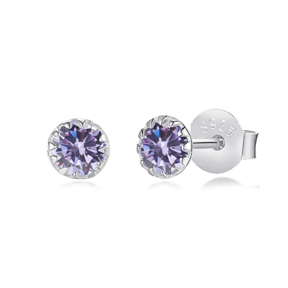 [Goodv]Sparkling Colorful Round Shape Earrings