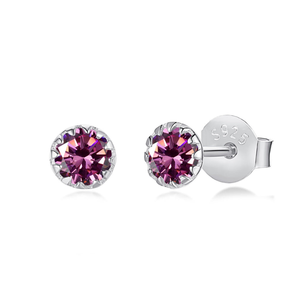 [Goodv]Sparkling Colorful Round Shape Earrings