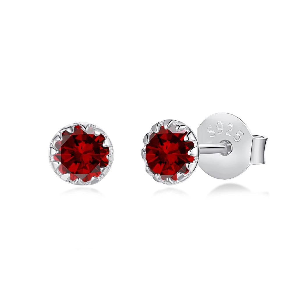 [Goodv]Sparkling Colorful Round Shape Earrings