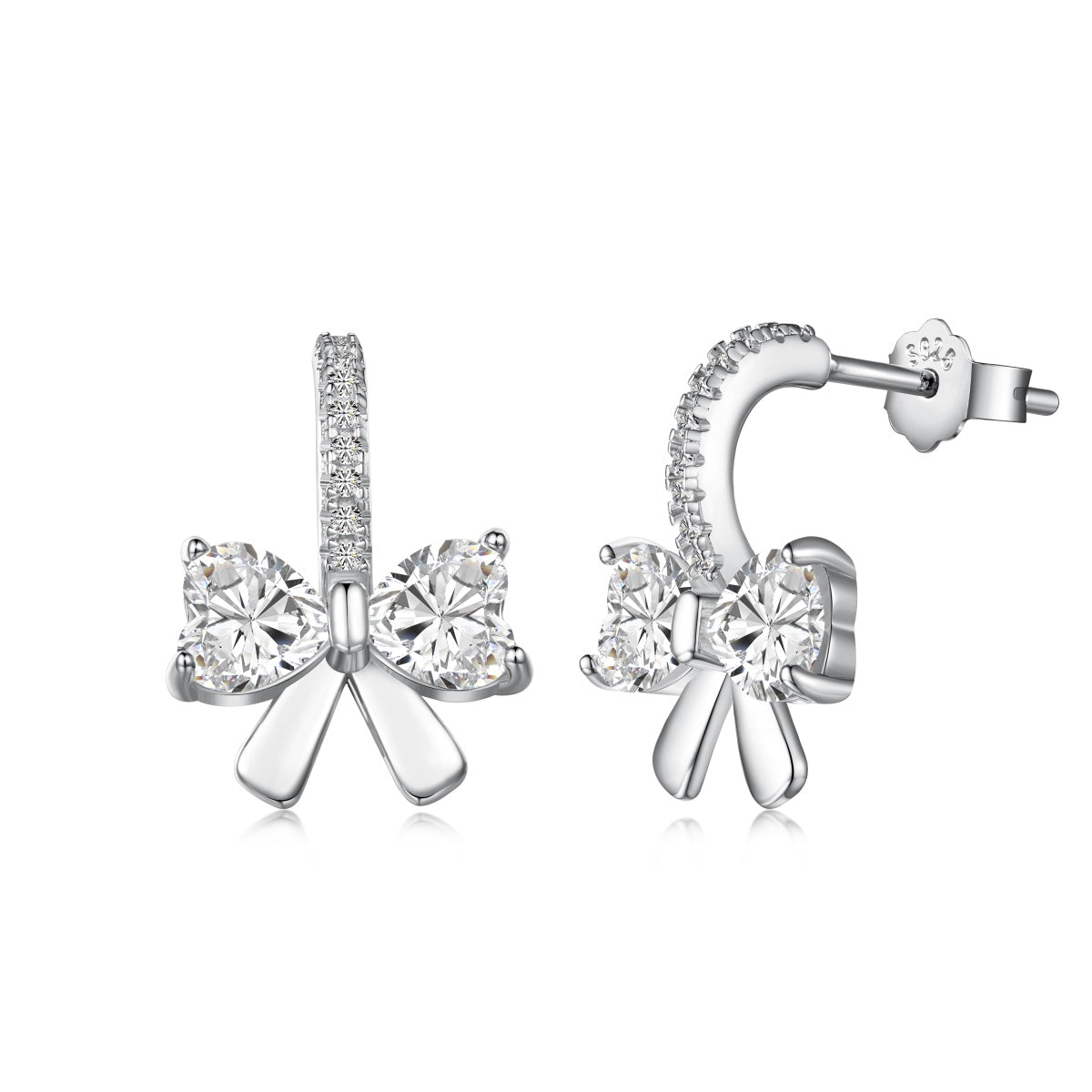 [Goodv]Exquisite Earrings With Heart-Shaped Bow Design