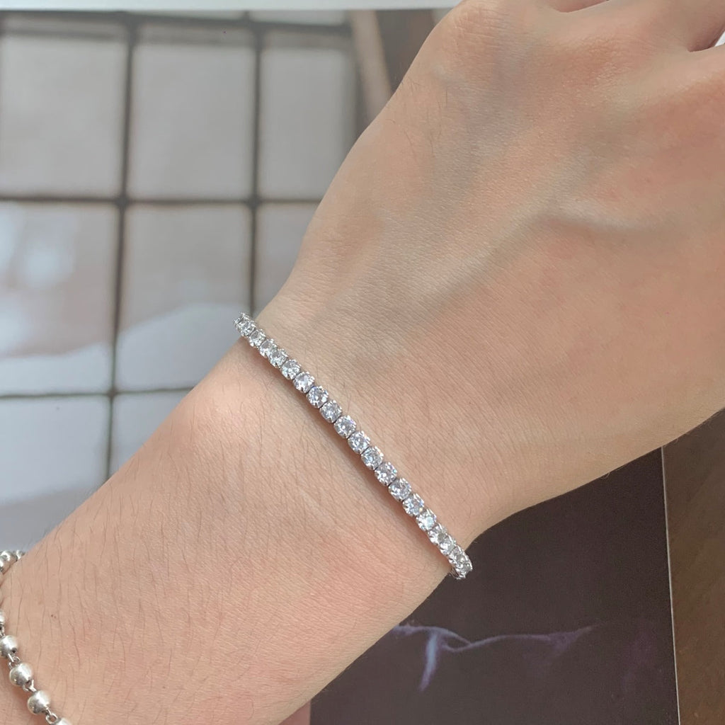 [Goodv] Bracelet quotidien scintillant à coupe ronde