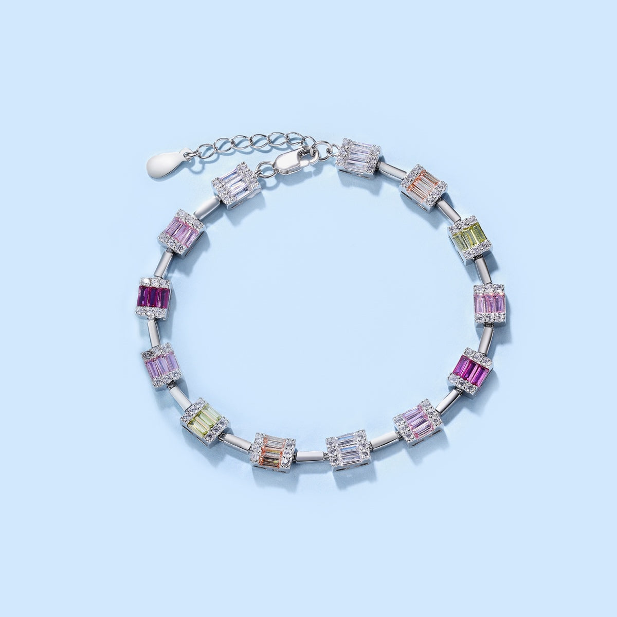 [Goodv]Dainty Charming Emerald Cut Daily Bracelet