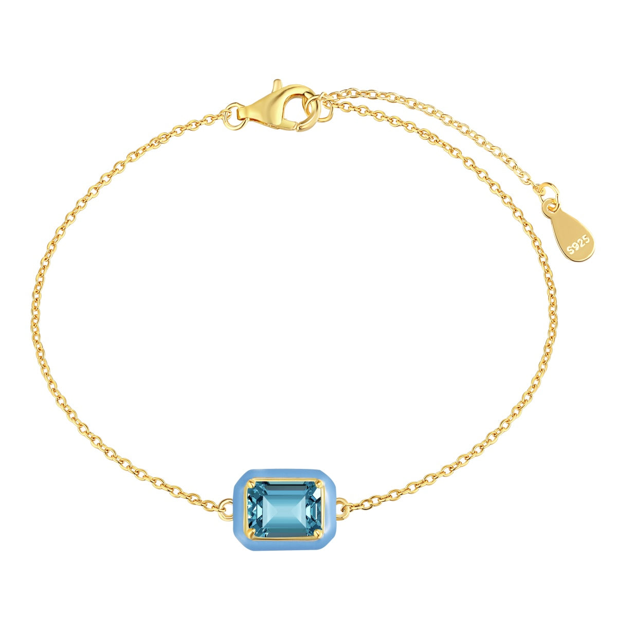 [Goodv] Bracelet quotidien émeraude colorée scintillante de 2,0 carats