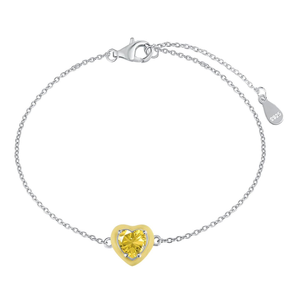 [Goodv]Bracelet d'amoureux romantique et étincelant en forme de cœur