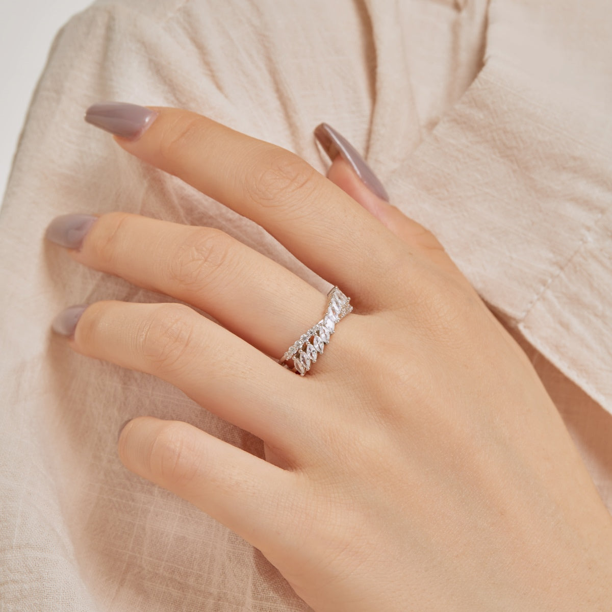 [Goodv]Unique Colorful Marquise Cut Daily Ring