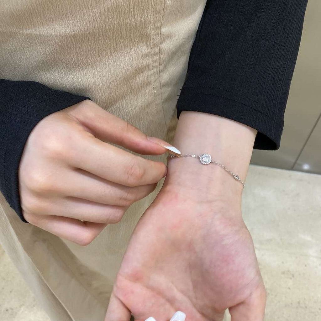 [Goodv]Dazzling Round Cut Shape Bracelet