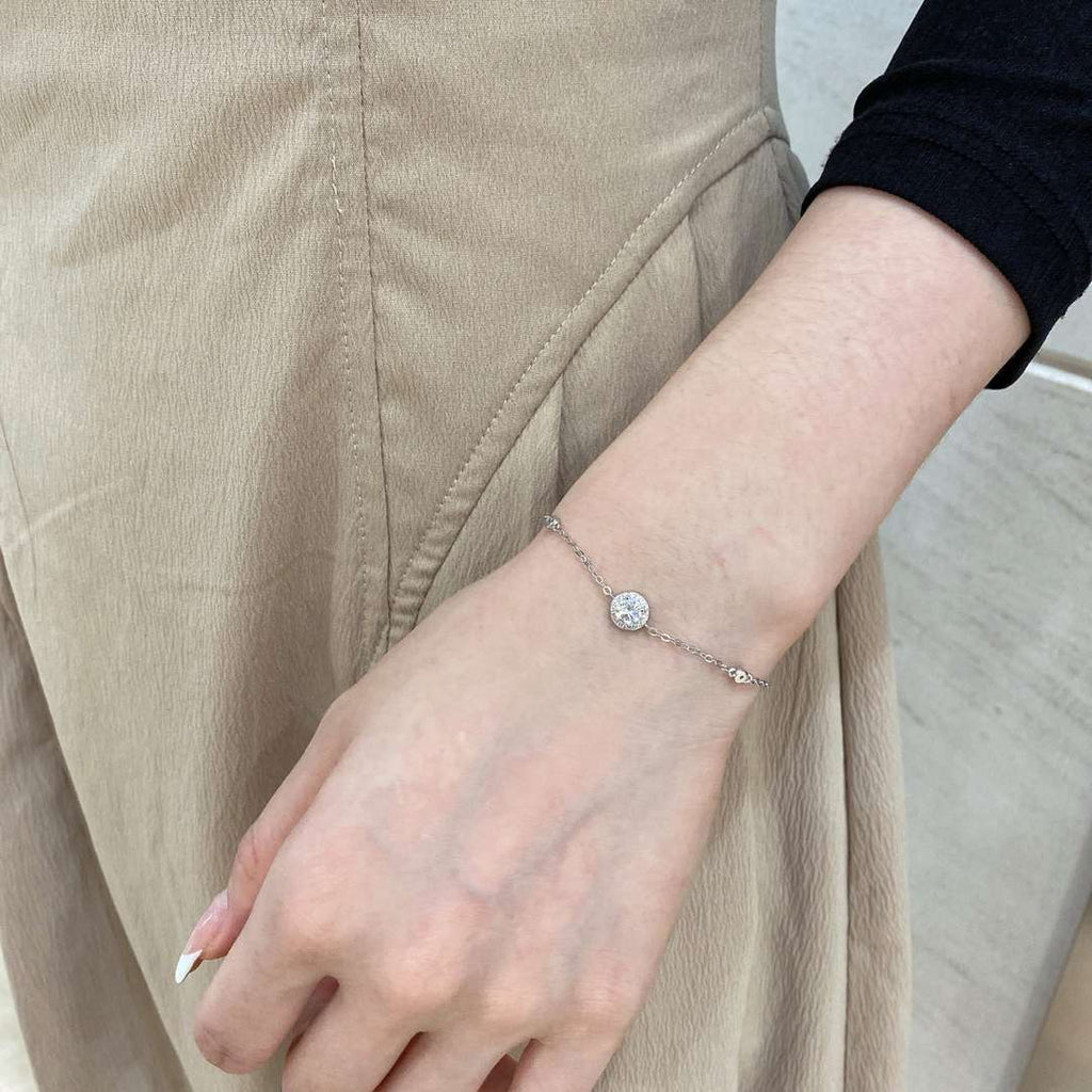 [Goodv]Dazzling Round Cut Shape Bracelet