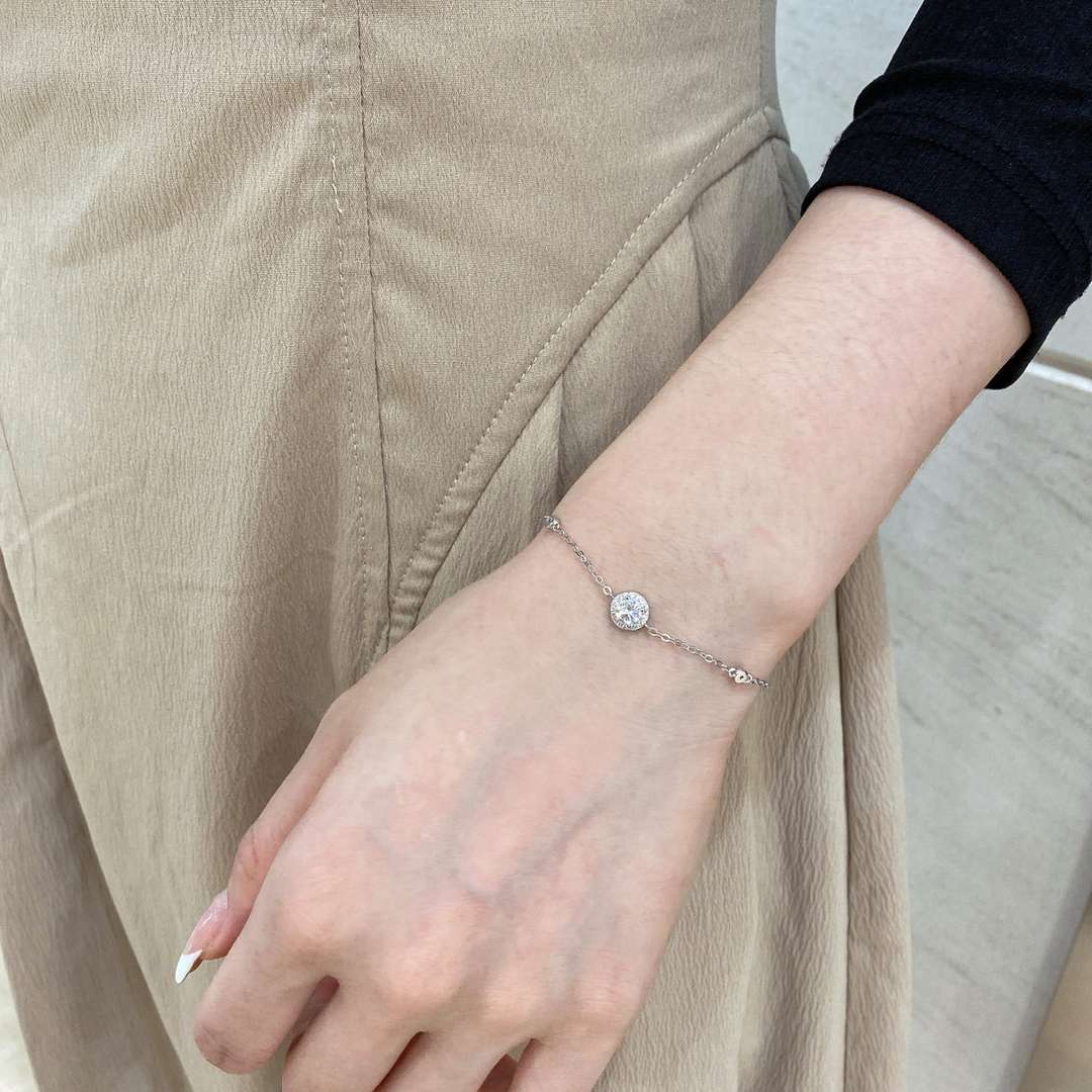 [Goodv]Dazzling Round Cut Shape Bracelet