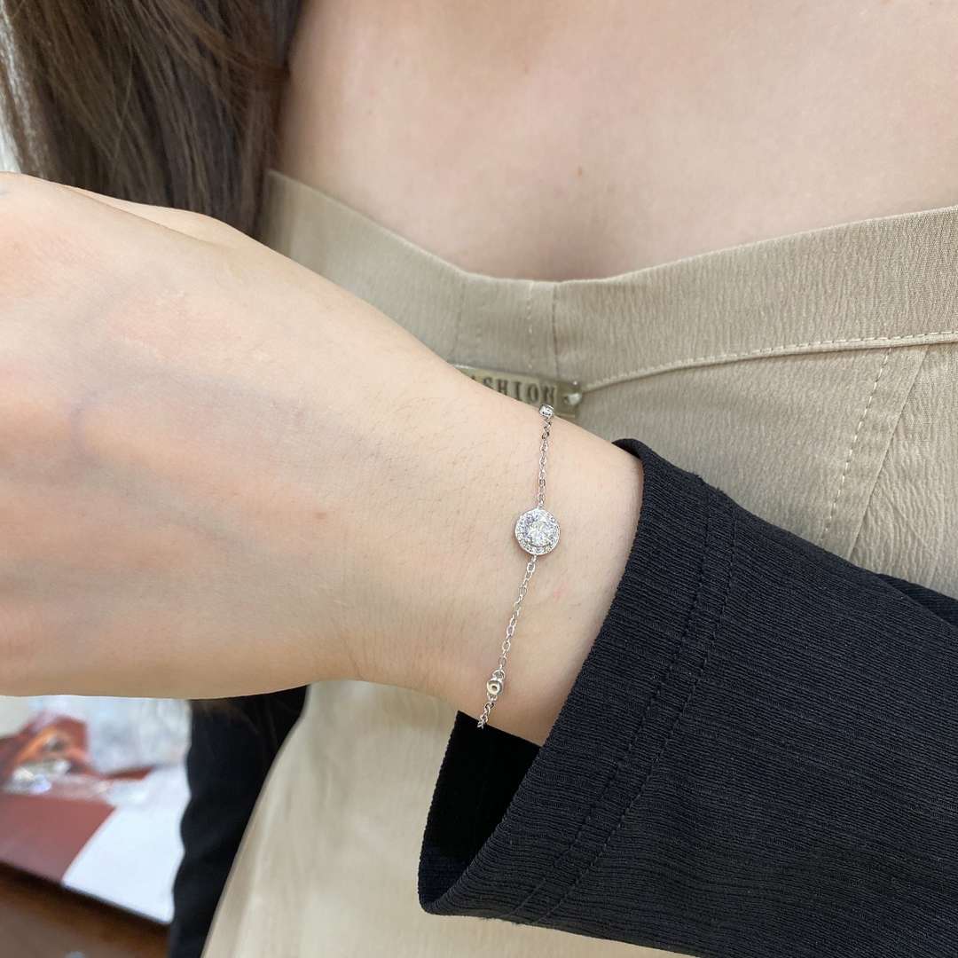 [Goodv]Dazzling Round Cut Shape Bracelet