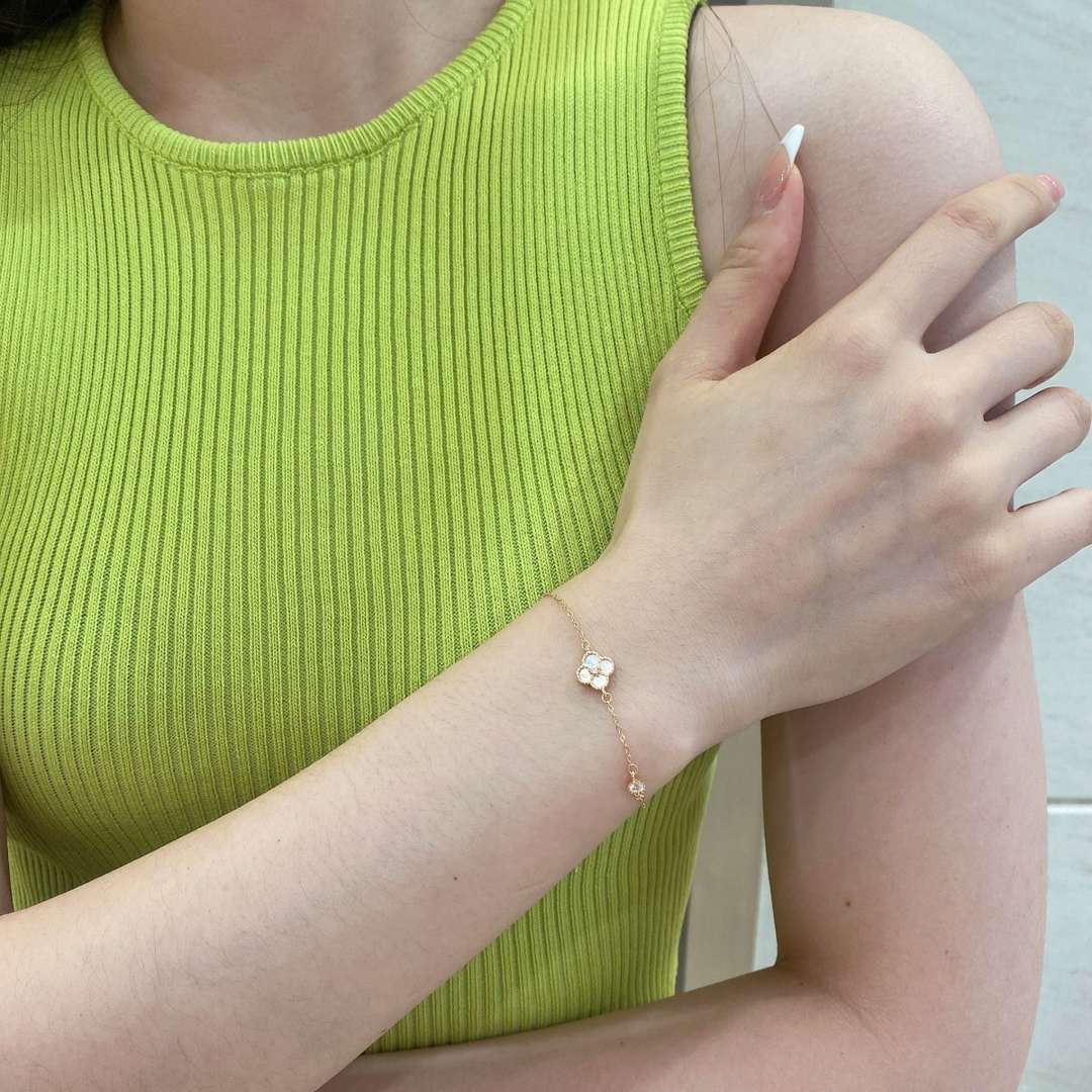 [Goodv]Delicate Four Leaf Clover Bracelet