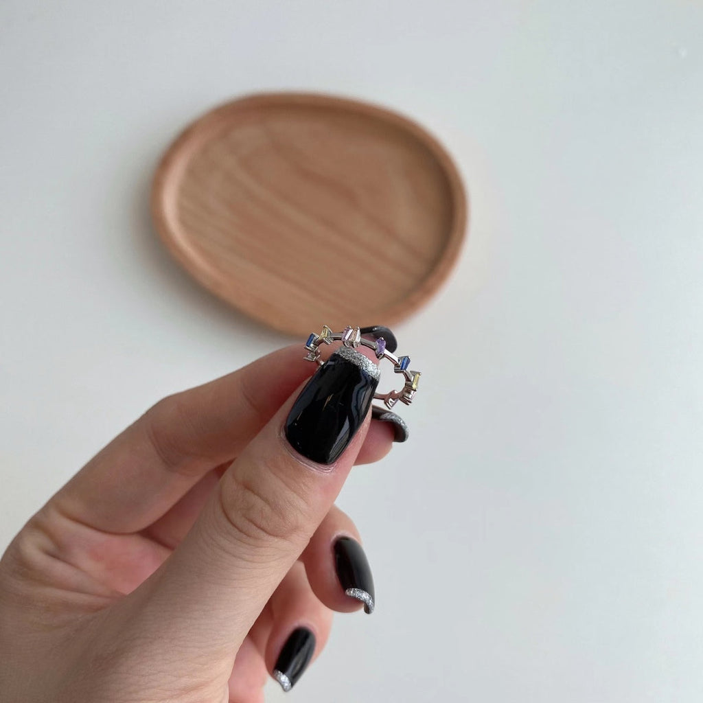 [Goodv]Unique Trapezoid Cut Daily Ring