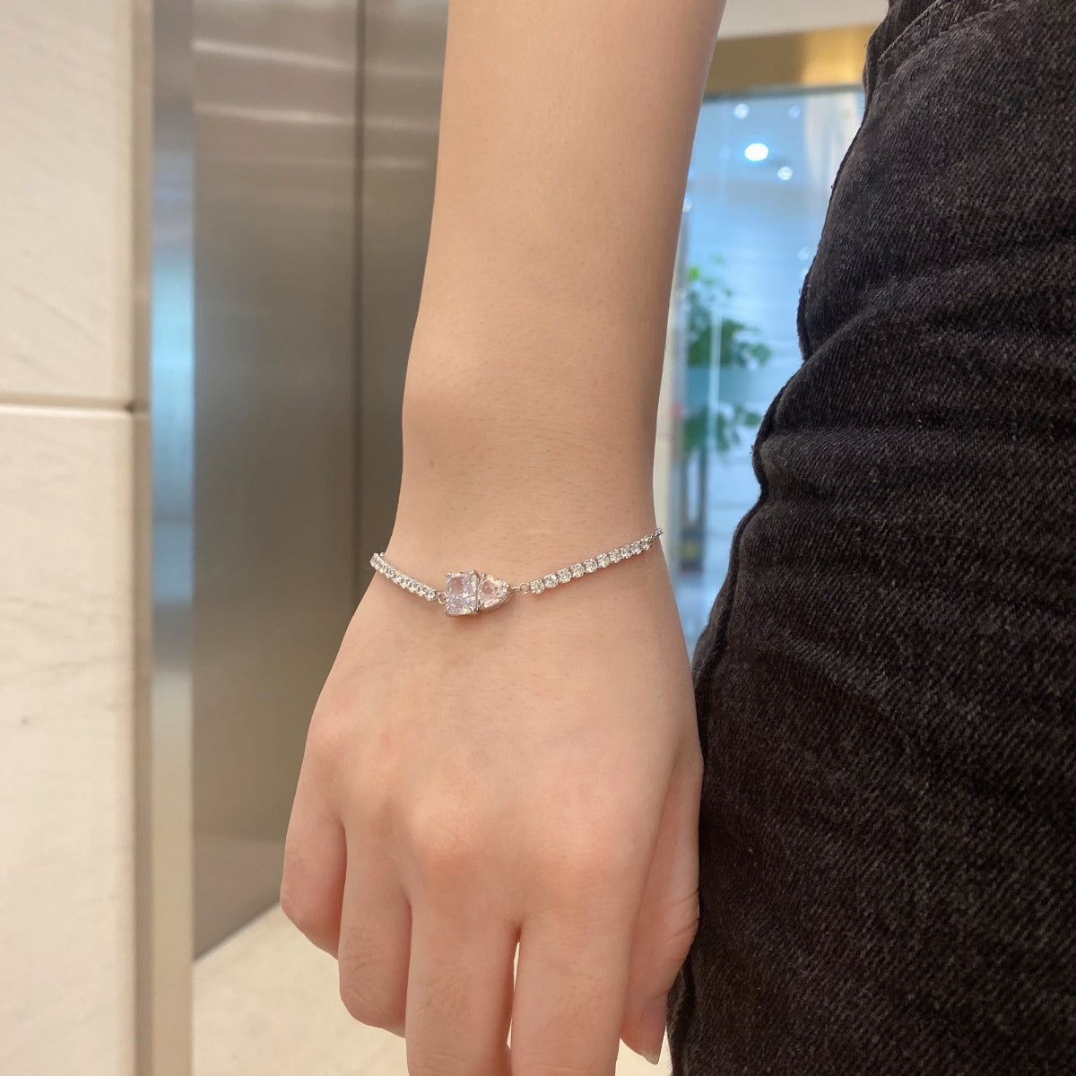 [Goodv]Dazzling Unique Multi Shape Lover Bracelet