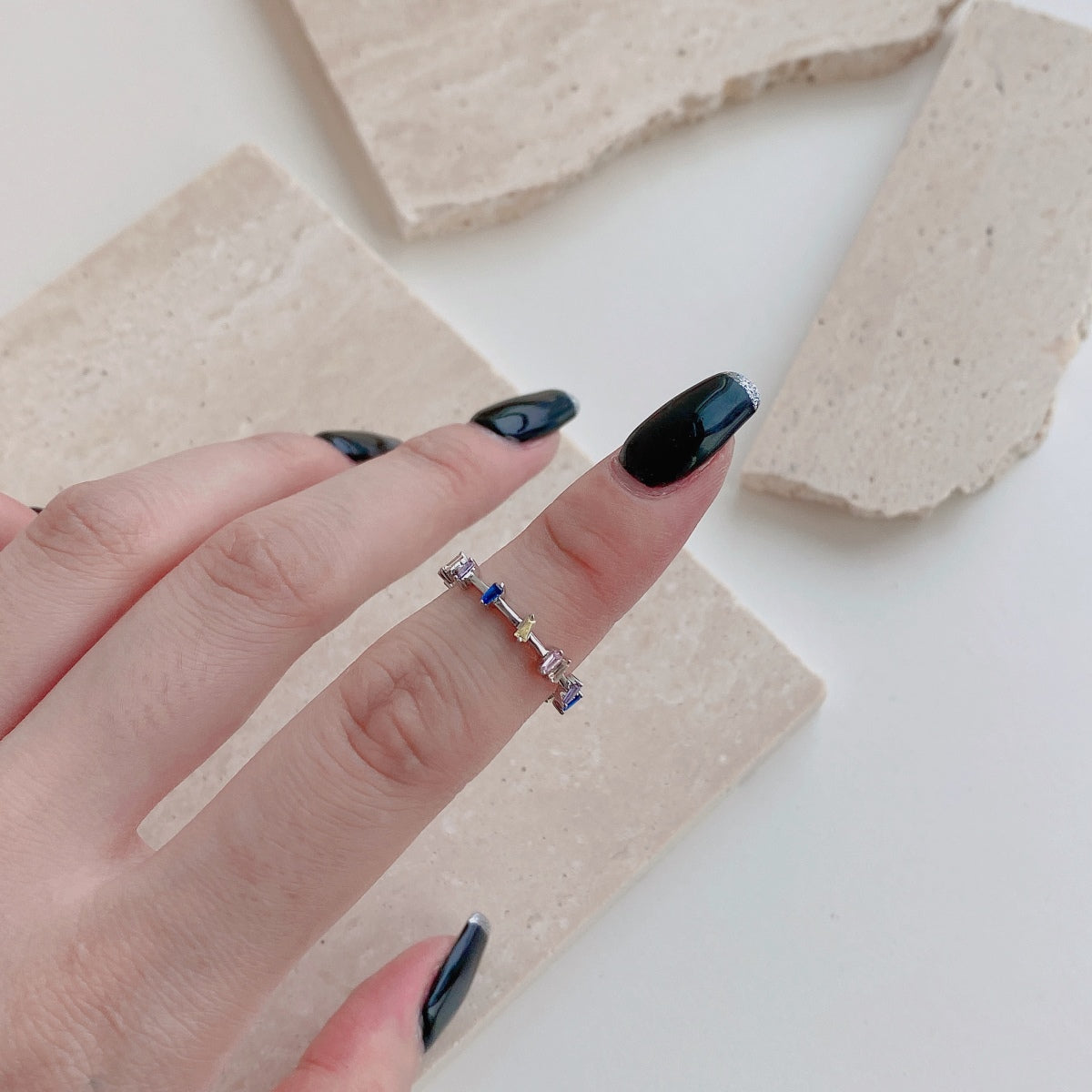 [Goodv]Unique Trapezoid Cut Daily Ring
