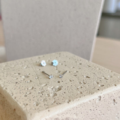 [Goodv]Delicate Solitaire Earrings