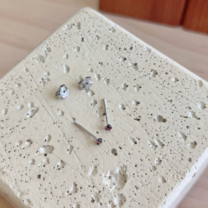 [Goodv]Delicate Solitaire Earrings