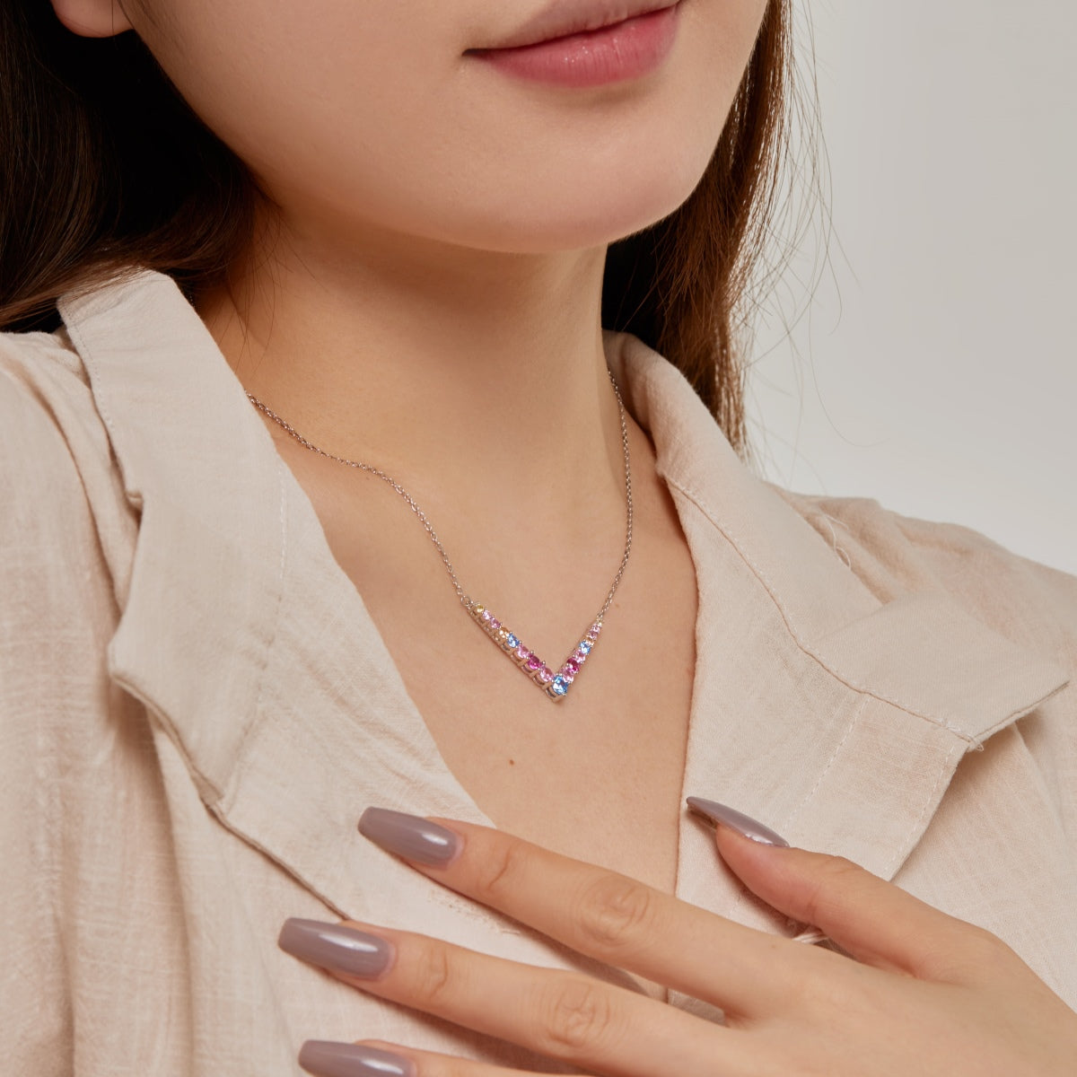 [Goodv]Ornate Round Cut Necklace