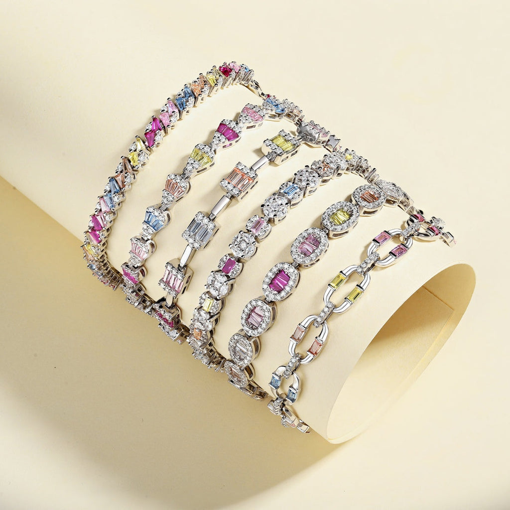 [Goodv] Bracelet de fête multi-coupes scintillant et orné