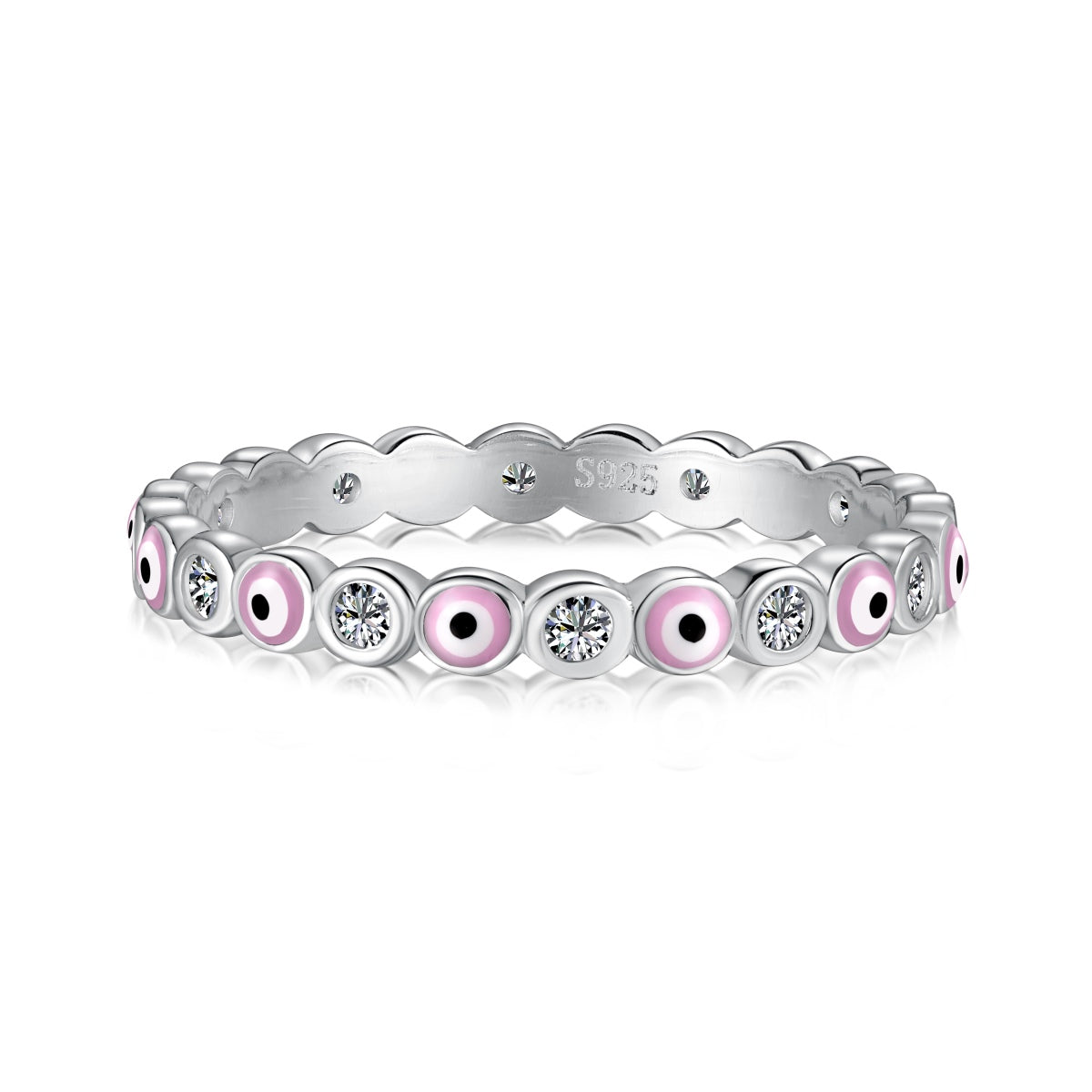 [Goodv]Sparkling Vibrant Round Shape Daily Ring