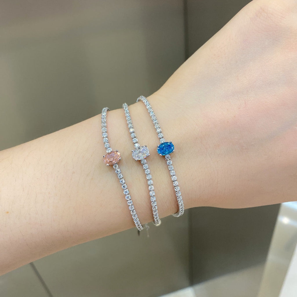 [Goodv]0.75カラットの絶妙なオーバルカットデイリーブレスレット