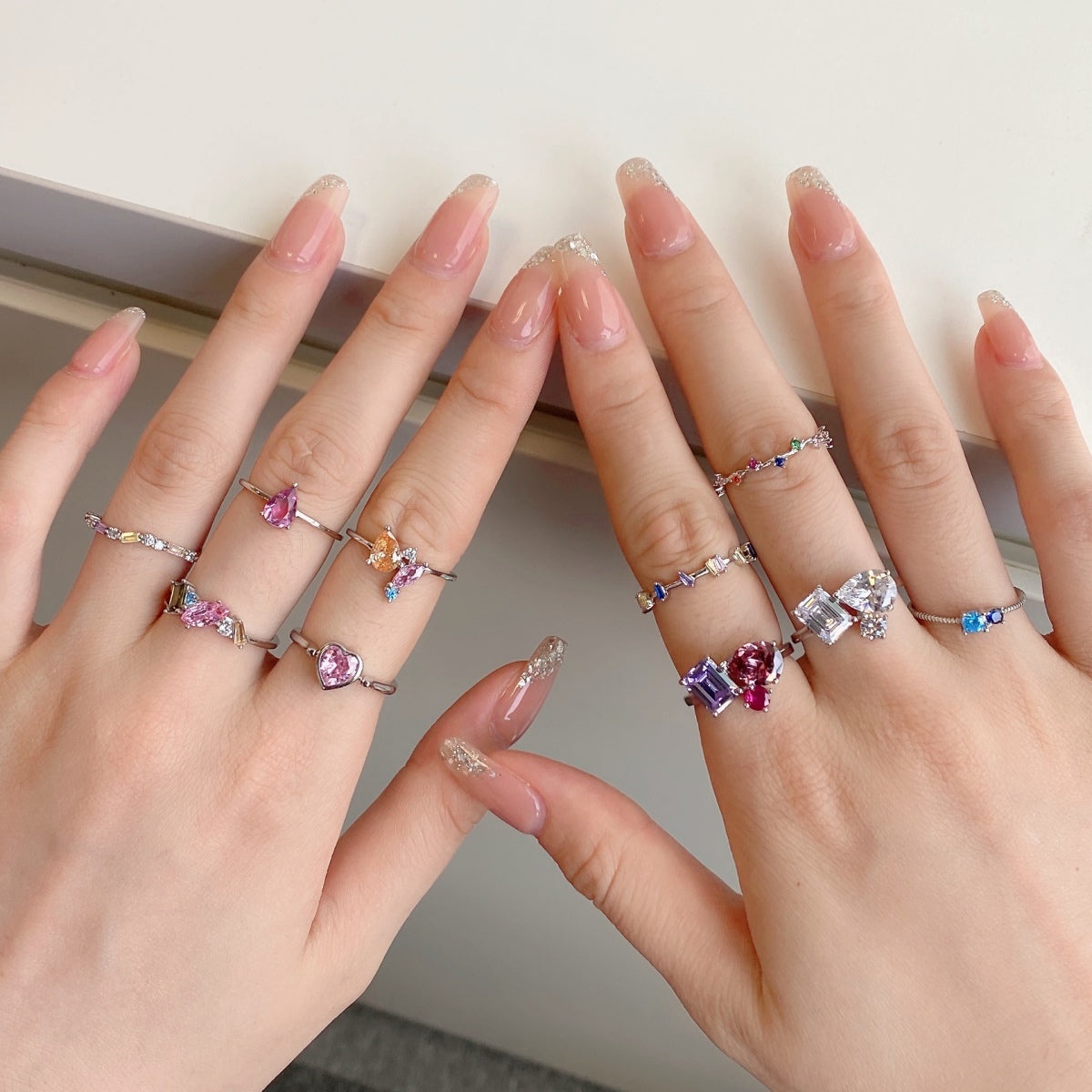 [Goodv]Radiant Colorful Multi Cut Daily Ring