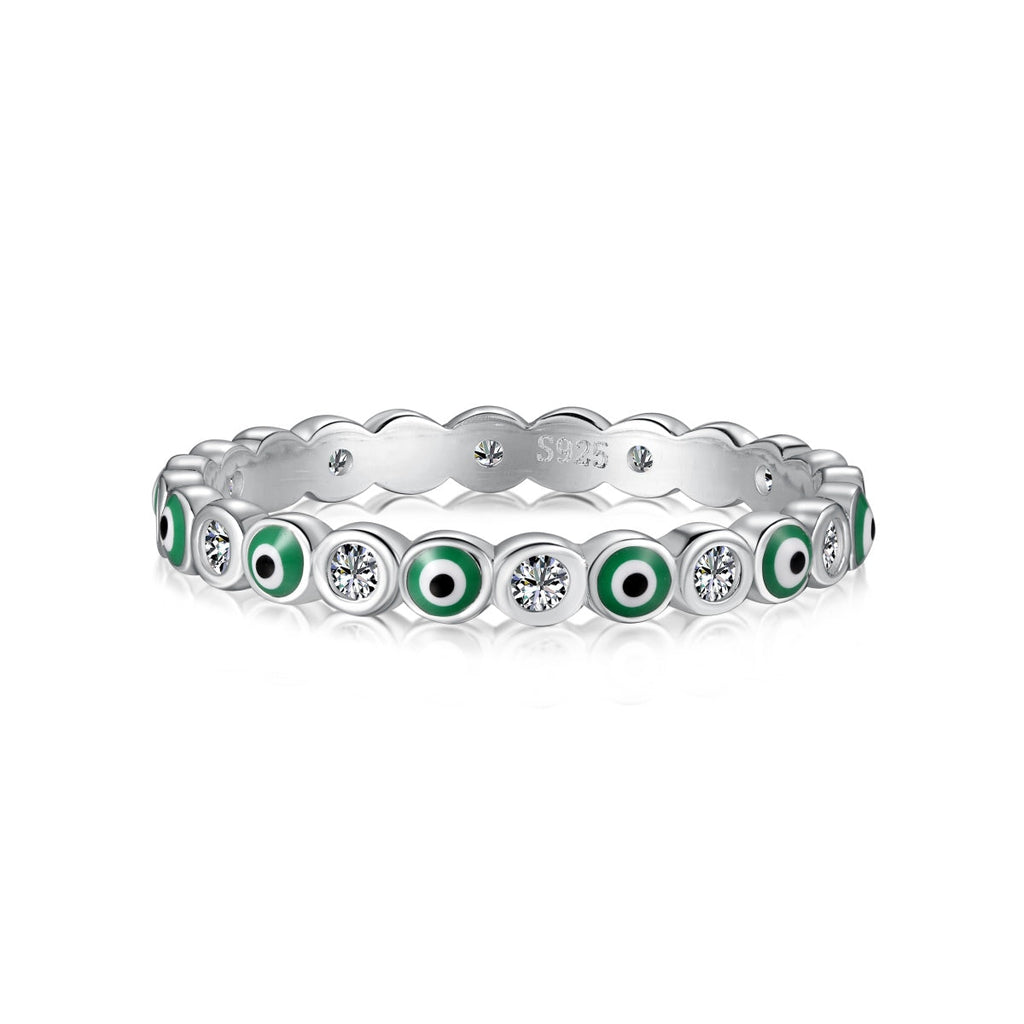 [Goodv]Sparkling Vibrant Round Shape Daily Ring