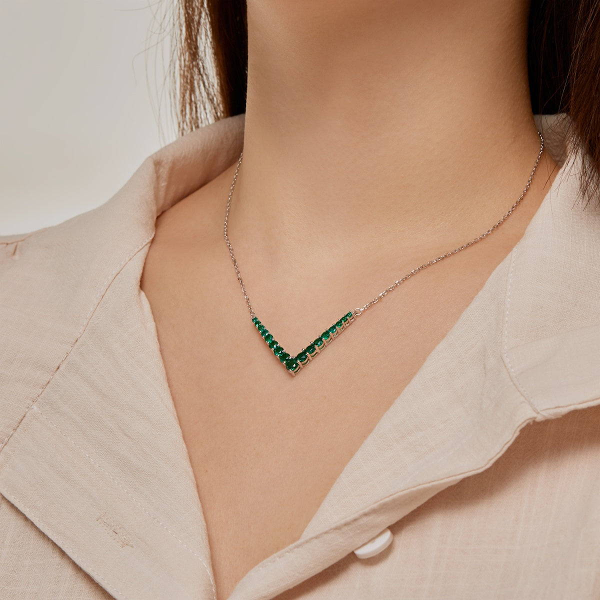 [Goodv]Ornate Round Cut Necklace