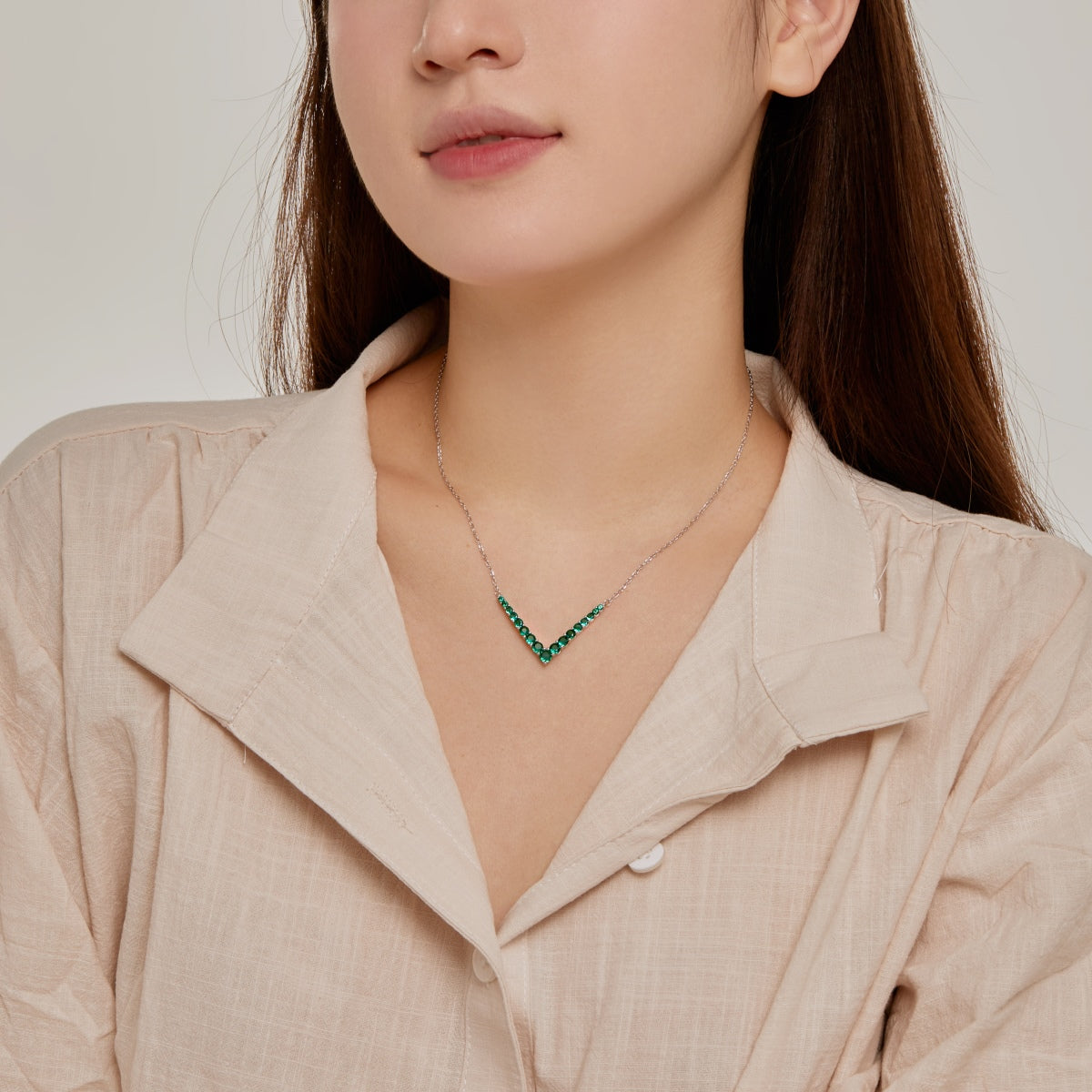 [Goodv]Ornate Round Cut Necklace