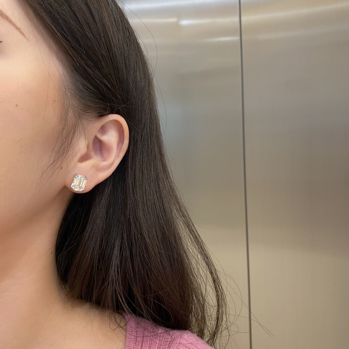 [Goodv]Dazzling Square Shape Earrings