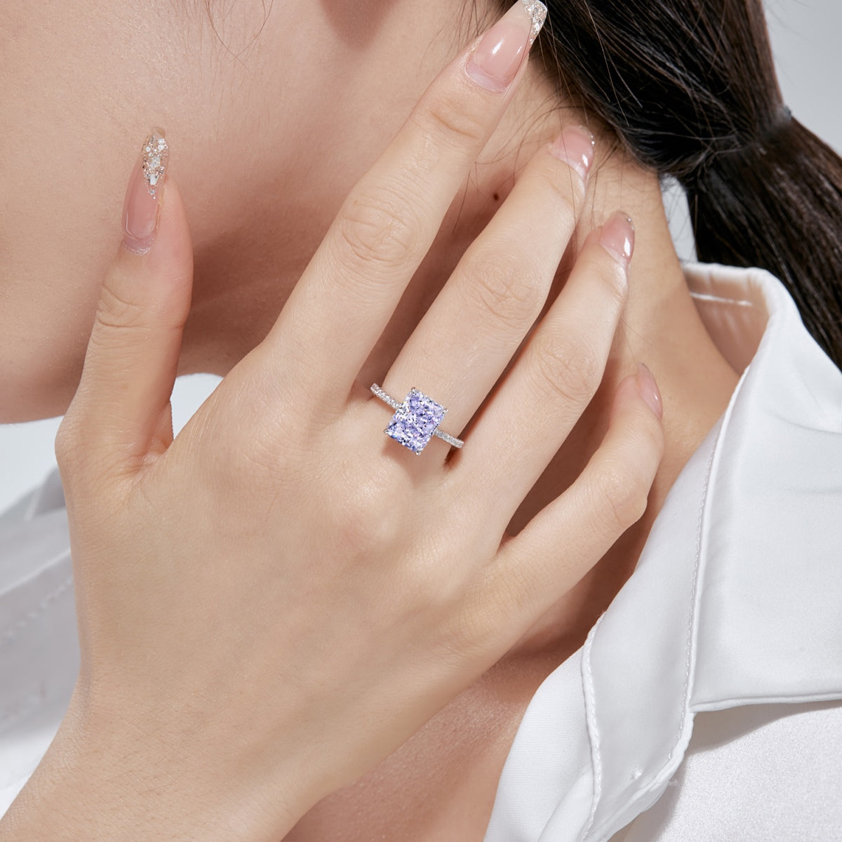 [Goodv]4.0 Carat Luxurious Engagement Ring