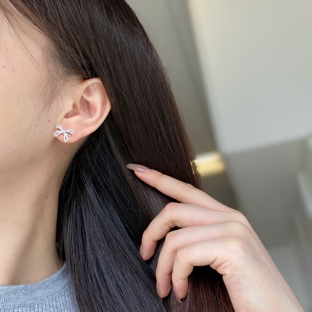 [Goodv]Boucles d'oreilles délicates en forme de nœud