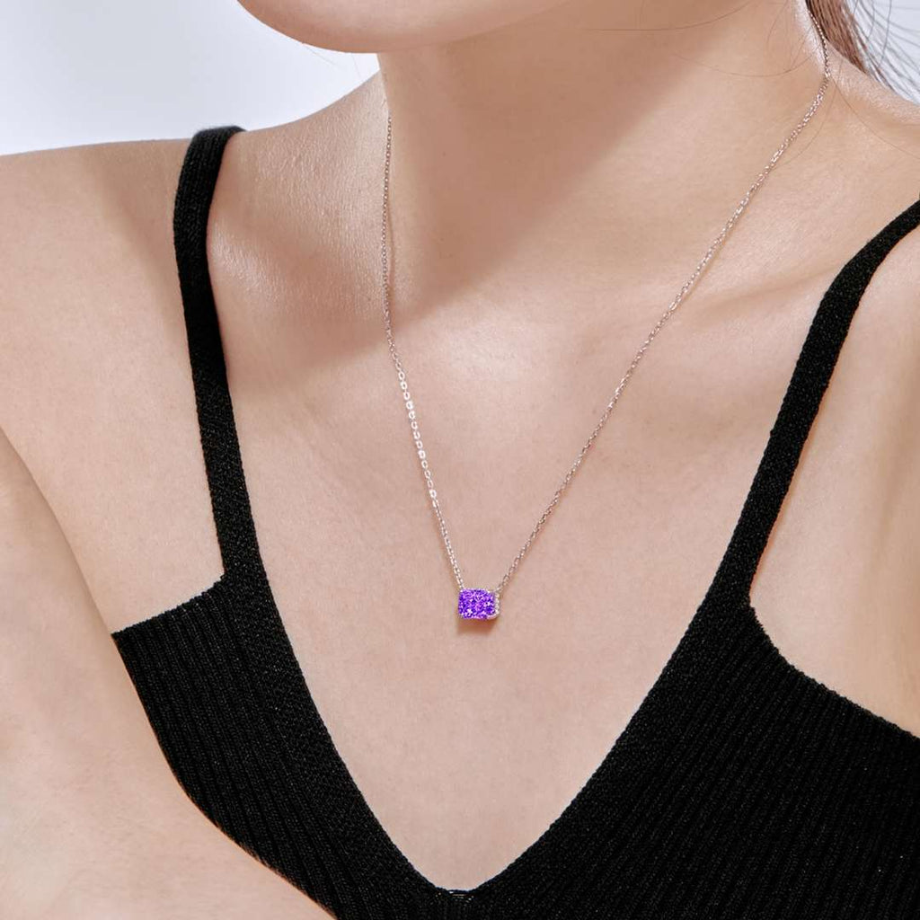 [Goodv]Luxurious Square Shape Colorful Necalack