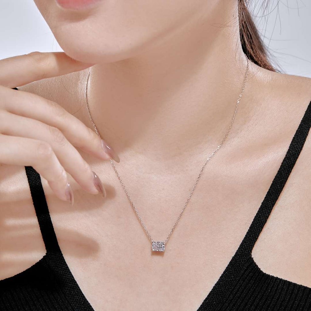 [Goodv]Luxurious Square Shape Colorful Necalack