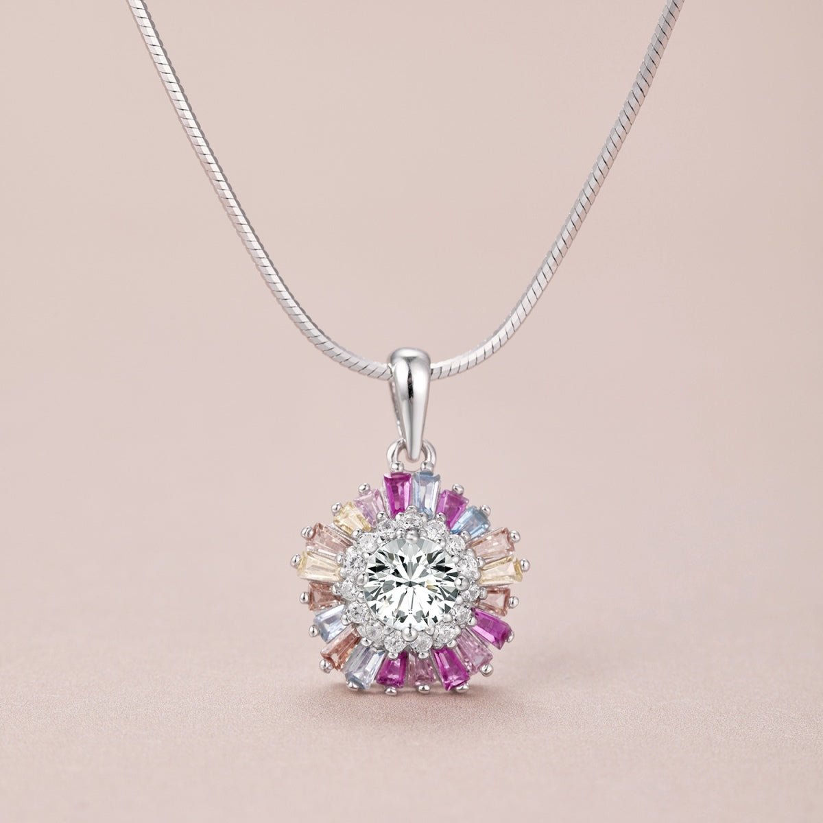 [Goodv]Charming Flower Colorful Necklace