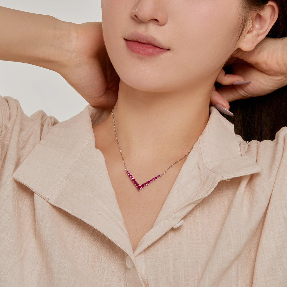 [Goodv]Ornate Round Cut Necklace