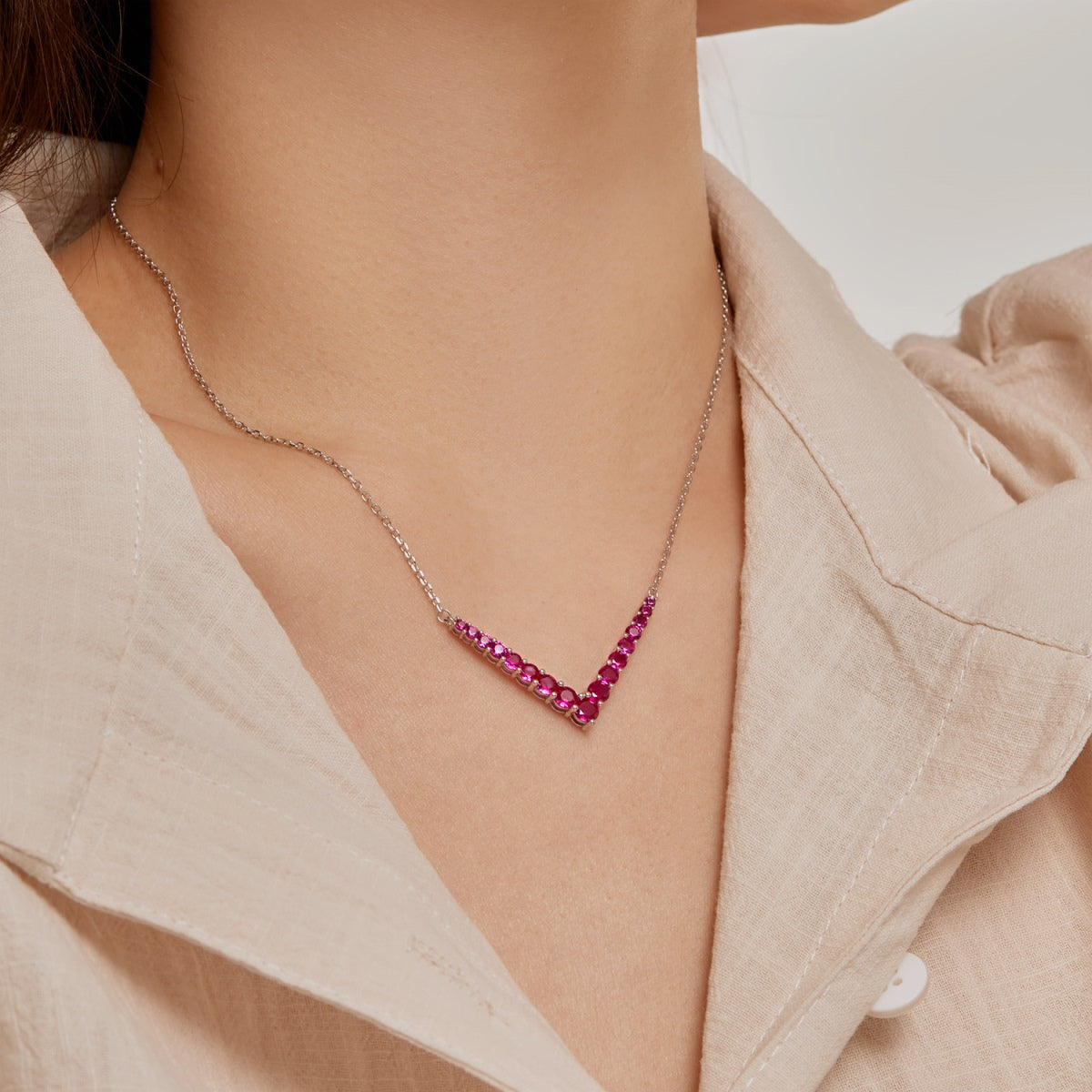 [Goodv]Ornate Round Cut Necklace