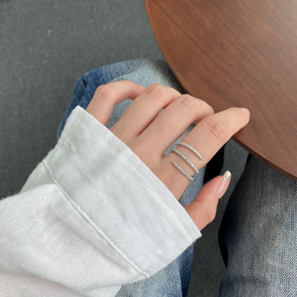 [Goodv]Unique Vibrant Entangle Daily Ring