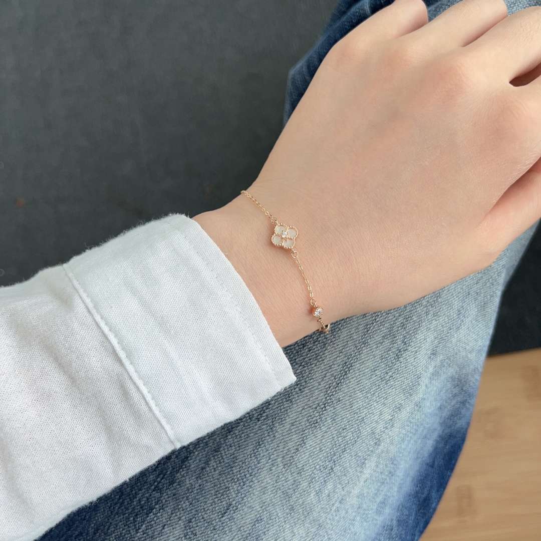 [Goodv]Delicate Four Leaf Clover Bracelet