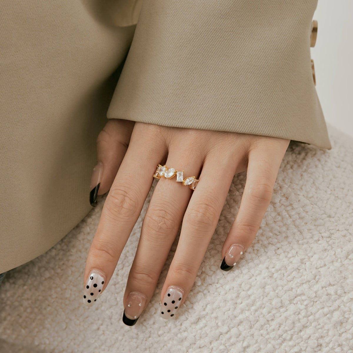 [Goodv]Delicate Multi Cut Ring