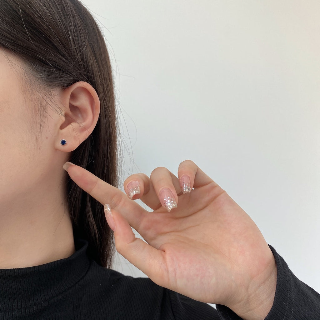 [Goodv]Sparkling Colorful Round Shape Earrings